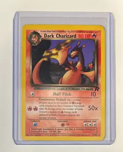 Pokemon TCG Dark Charizard 21/82 Non Holo Team Rocket 2000 Pokemon Cards - Image 1