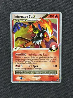 NM Infernape LV. X 108/111 Rising Rivals Ultra Rare Holo Pokemon Card - Image 1