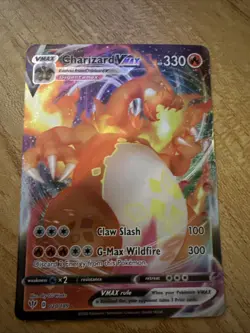 Charizard VMAX Pokemon Card 330 HP Claw Slash G-Max Wildfire - Image 1