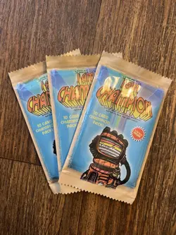 I Am Champion Trading Card Game - 3 X 10 Card Pack + Sticker Indie Retro Sci-Fi - Image 1
