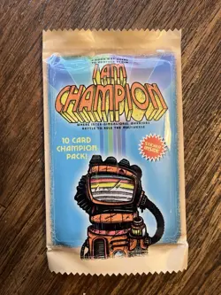 I Am Champion Trading Card Game - 3 X 10 Card Pack + Sticker Indie Retro Sci-Fi - Image 3