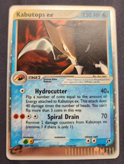 Pokemon TCG English Card Sandstorm Kabutops ex 97/100 Holo - Image 3