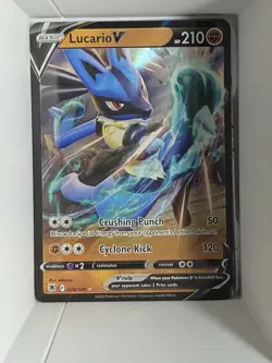 Pokemon Lucario V 078/189 Astral Radiance SWSH Holo Rare Full Art Card - Image 1
