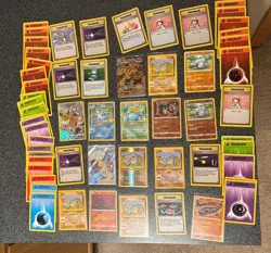Pokemon Card Lot - Vintage - Eevee Onix Blastoise Venusaur CCG #2 - Image 1