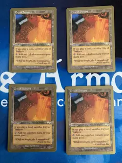 Lot of 4x MTG City of Traitors World Championship Decks Gold Border light play - Image 1