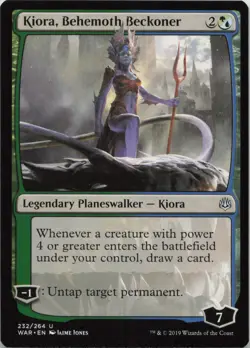 Kiora, Behemoth Beckoner U War of the Spark 232 LP-NM MTG - Image 1