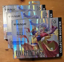 3x MTG Magic The Gathering Final Fantasy Factory Sealed Collector Boosters NEW - Image 1