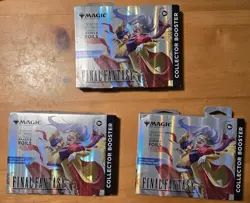 3x MTG Magic The Gathering Final Fantasy Factory Sealed Collector Boosters NEW - Image 2