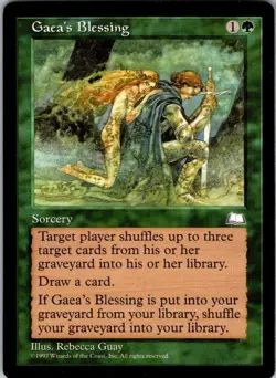 Gaea's Blessing Weatherlight Uncommon NM Magic: The Gathering Normal - Image 1