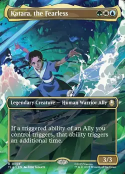 MTG Katara, the Fearless - Borderless, NM-Mint, English Avatar: The Last Airbend - Image 1