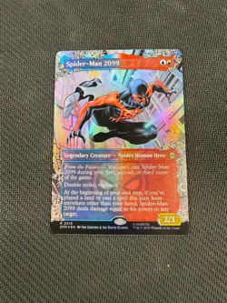 FOIL Borderless Spider-Man 2099 SPM 0216 Rare MTG Marvel's Spider-Man - Image 1