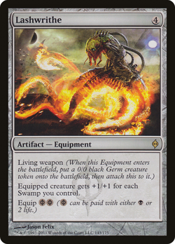 LASHWRITHE mtg EX/NM New Phyrexia 1 Rare - Image 1