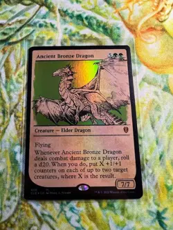 Ancient Bronze Dragon (Showcase Foil) MTG: CLB *Pack Fresh* - Image 1
