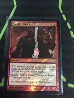 MTG Magic The Gathering Sudden Shock Foil Promo Red Instant Commander - Image 1