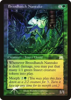 Onslaught MTG FOIL Broodhatch Nantuko Magic - Image 1