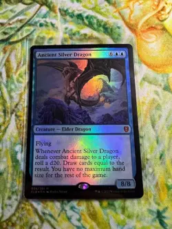 Ancient Silver Dragon (Foil) MTG: CLB *Pack Fresh* - Image 1