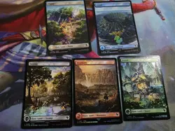 Full Set Of 5 Chocobo Track Basic Lands MTG Final Fantasy - Image 1