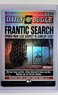 MTG Magic The Gathering Secret Lair Poster Borderless Foil #1996 Frantic Search - Image 1