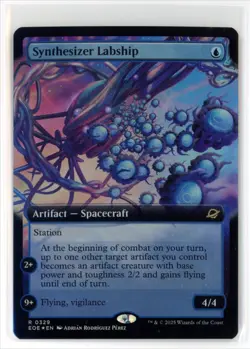 MtG EoE Synthesizer Labship #329 Extended Art FOIL - Image 1