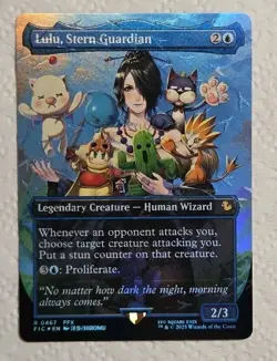 Lulu, Stern Guardian (Borderless) (Chocobo Track Foil) Commander: Final Fantasy - Image 1