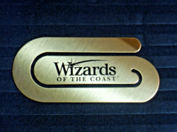 WIZARDS OF THE COAST METAL BOOKMARK/MONEY CLIP (RARE BUCHIN MTG PROMO & SEALED!) - Image 2