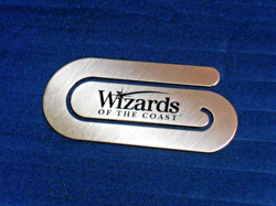 WIZARDS OF THE COAST METAL BOOKMARK/MONEY CLIP (RARE BUCHIN MTG PROMO & SEALED!) - Image 3