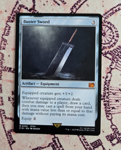 MTG Buster Sword Final Fantasy Magic the Gathering NM - Image 1