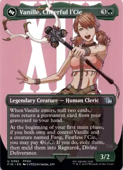 Vanille, Cheerful l'Cie BORDERLESS Final Fantasy Magic MTG NM - Image 1