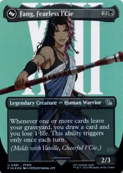 Fang, Fearless l'Cie FOIL BORDERLESS Final Fantasy Magic MTG NM - Image 1