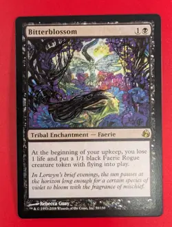 MTG Bitterblossom Morningtide 58/150 Magic Gathering Tribal Faerie Guay - Image 1