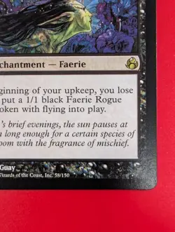 MTG Bitterblossom Morningtide 58/150 Magic Gathering Tribal Faerie Guay - Image 2