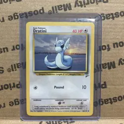 Pokemon TCG Dratini Base Set 2 38/130 Regular Unlimited Uncommon - Image 1