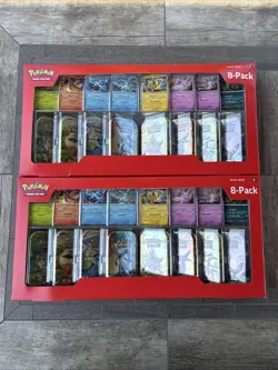 Pokemon TCG: Prismatic Evolutions 8 Mini-Tins Promos Costco Lot Of 2 - Image 1