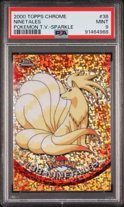 2000 Tops Chrome TV Sparkle Ninetales #38 Pokemon MINT 9 - Very Rare Pop 8! ???? - Image 1