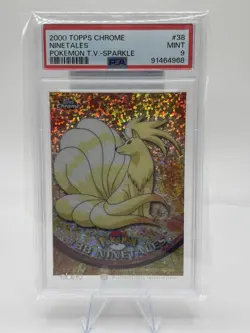 2000 Tops Chrome TV Sparkle Ninetales #38 Pokemon MINT 9 - Very Rare Pop 8! ???? - Image 3