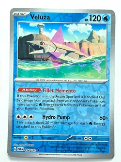Veluza 054/182 Reverse Holo Uncommon Paradox Rift Pokemon - Pack Fresh Near Mint - Image 5