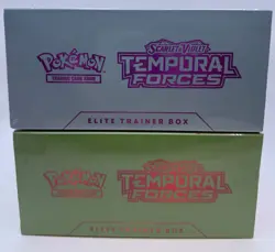Pokemon TCG: Scarlet & Violet Temporal Forces ETB (LOT OF 2) WW & IL New Sealed - Image 3