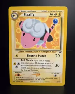 Pokemon TCG - FLAAFFY - 28/64 - UNLIMITED - NEO REVELATION (2001) - WOTC - LP - Image 1