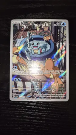 Squirtle 148/142 SV07: Stellar Crown Illustration Rare Pokemon TCG NM - Image 1