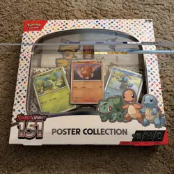 Pokemon TCG Scarlet & Violet 151 Poster Collection Box 3 Packs New Sealed 820650853166 - Image 1