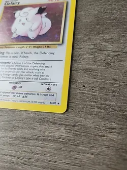 Pokemon TCG Clefairy Holo Rare Unlimited #5/102 Base Set - Image 4