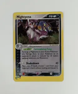 2003 POKEMON EX RUBY & SAPPHIRE MIGHTYENA 10/109 HOLO RARE LP - Image 1