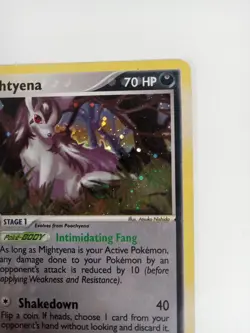 2003 POKEMON EX RUBY & SAPPHIRE MIGHTYENA 10/109 HOLO RARE LP - Image 4