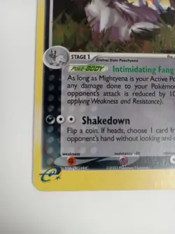 2003 POKEMON EX RUBY & SAPPHIRE MIGHTYENA 10/109 HOLO RARE LP - Image 5