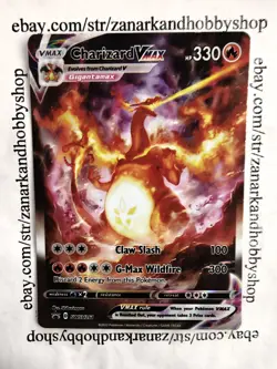Pokemon Charizard VMAX SWSH261 Black Star Promo LP - Image 1