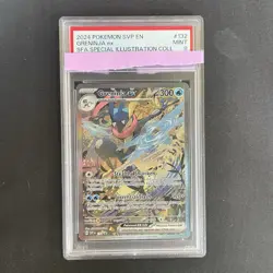 2024 POKEMON SVP EN-SV BLACK STAR PROMO #132 GRENINJA EX SFA PSA 9 - Image 1
