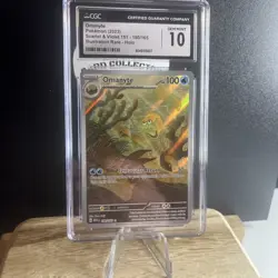 2023 POKEMON 151 ENGLISH OMANYTE ILLUSTRATION RARE 180/165 CGC 10 GEM MINT - Image 2