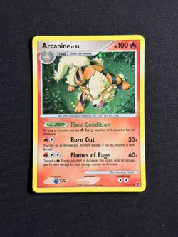 Pokemon Arcanine 1/111 RR Rising Rivals NM Big Swirl - Image 1