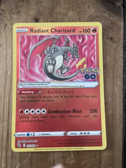 Pokemon TCG Radiant Charizard 011/078 Pokemon Go Set NM Condition - Image 1