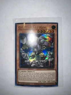 Yugioh! G Golem Rock Hammer - BLCR-EN040 - Ultra Rare - 1st Edition Near Mint x1 - Image 1